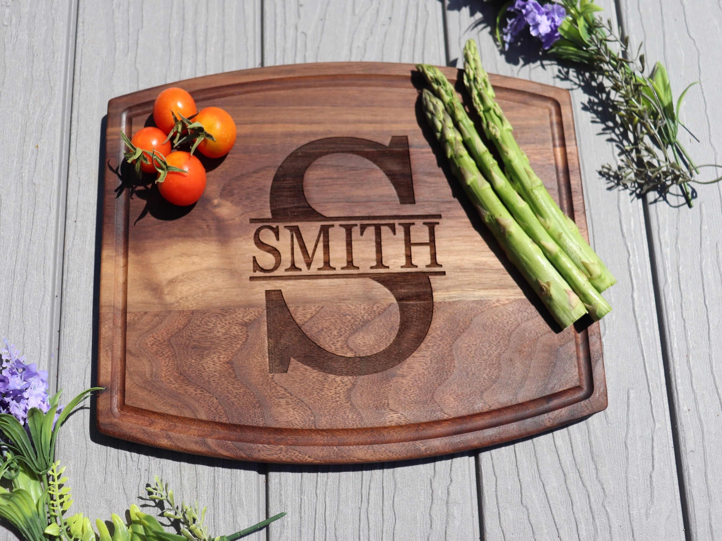 Personalized wood Board Cutting Board, Wedding and housewarming gift