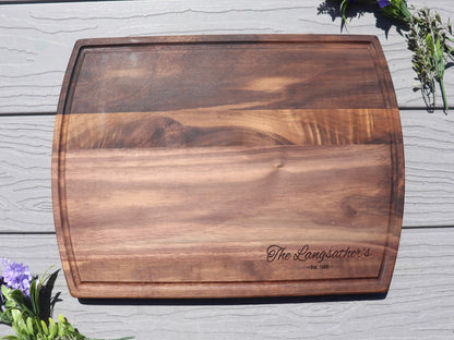 Personalized Cutting Board - Engraved Cutting Board, Custom Cutting Board, Wedding Gift, Housewarming Gift, Beach Hawaii Anniversary Gift