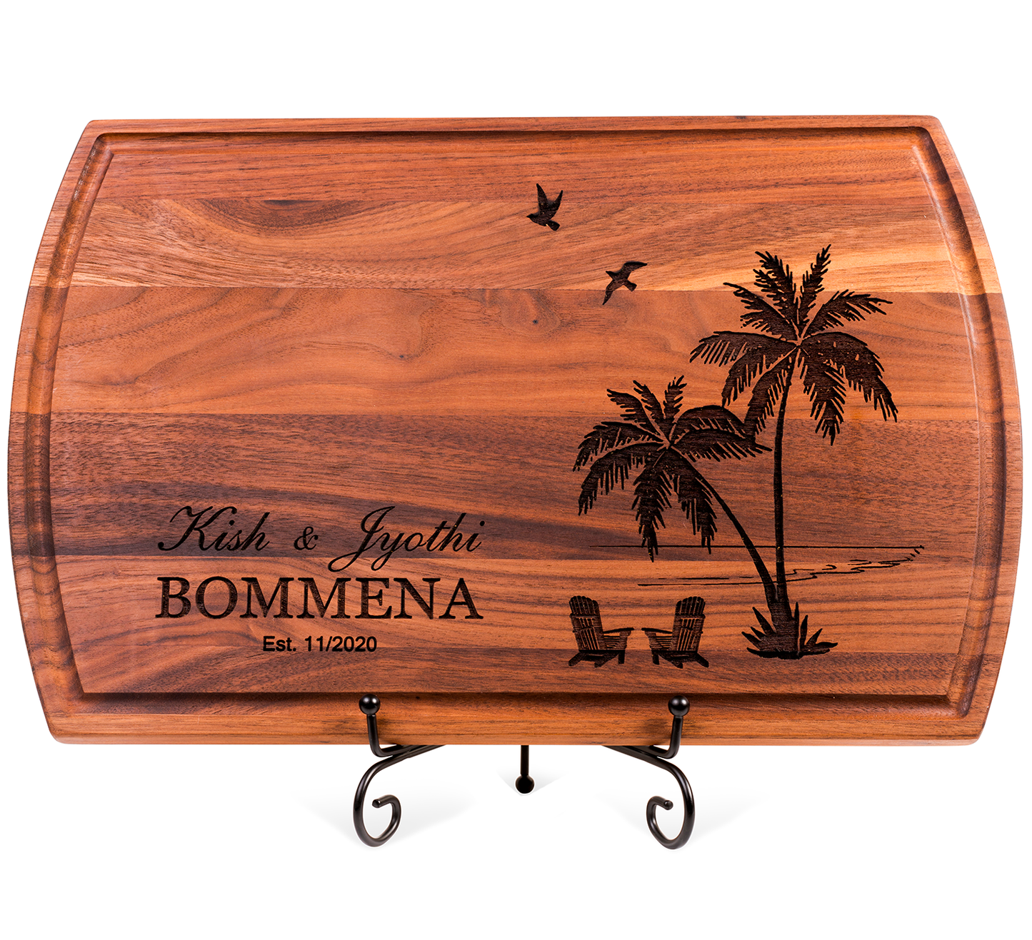 Personalized Wedding gift Cutting Board, Gift For Couple Cutting Board, Engagement Gift, Wedding Present, Personalized Cutting Board, Wedding Gift, Beach Hawaii