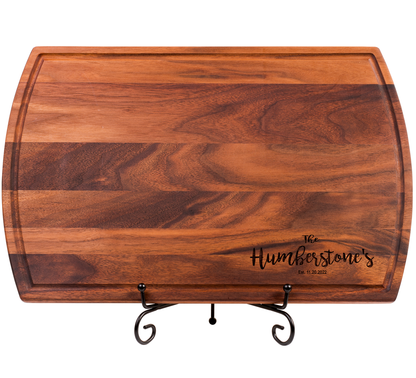 Personalized Charcuterie Board- Custom Cutting Board, Engraved monogram Cutting Board, Wedding Gift, Housewarming Gift, Anniversary Gift
