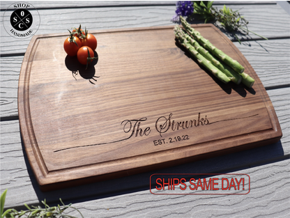 Board, Cutting Board, Wood Cutting Board, Wedding Present, Personalized Cutting Board, Wedding Gift, Custom Board, Cheese Board