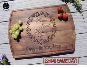 Personalized Cutting Board - Engraved Cutting Board, Custom Cutting Board, Wedding Gift, Closing Gift. Housewarming Gift, Anniversary Gift M