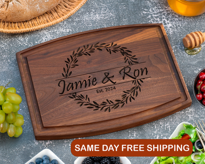 Personalized Cutting Board - Custom Cutting Board, Engraved Cutting Board, Wedding Gift, Housewarming Gift, Anniversary Gift
