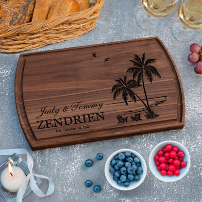 Board,  BEACH hawaii Cutting Board, Wood Cutting Board, Wedding Present, Personalized Cutting Board, Wedding Gift, Custom Board Mountain (Copy) (Copy)