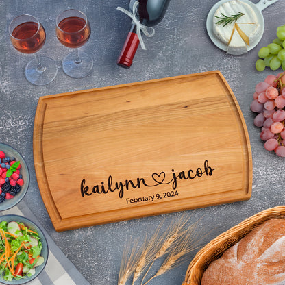 Personalized Gift For Couple Cutting Board - Engraved Cutting Board, Custom Cutting Board, Wedding Gift, Closing Gift, Housewarming Gift, Anniversary
