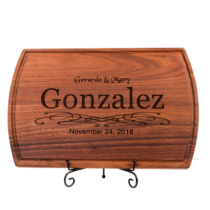 Custom Cutting Board - Personalized Charcuterie Board, Wedding Gift, Engagement Gift, Housewarming Gift, Anniversary Gift for Couple, Retirement Gift
