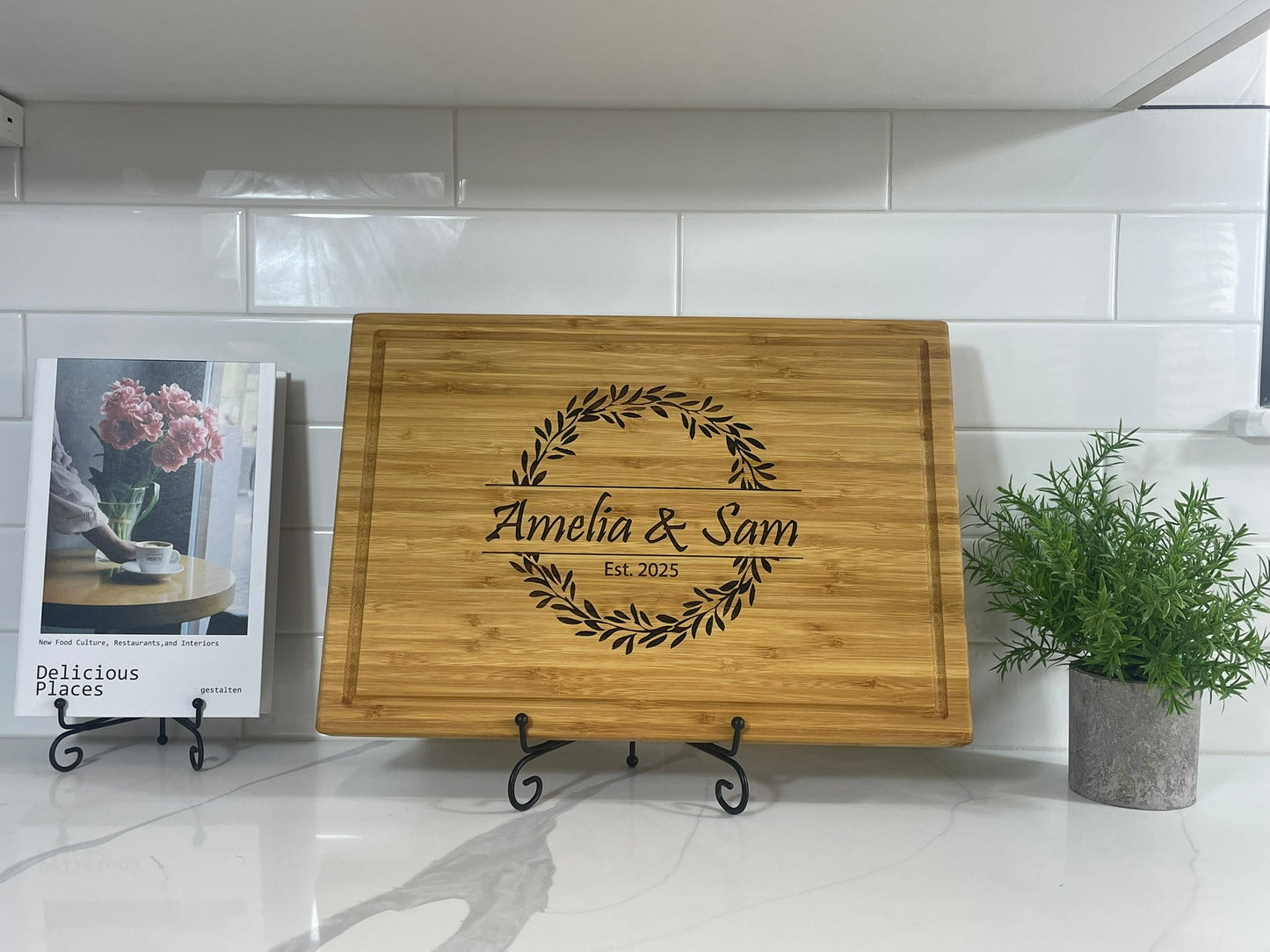 Personalized Bamboo Cutting Board - Engraved Cutting Board, Custom Cutting Board, Wedding Gift, Housewarming Gift, Anniversary Gift, Closing Gift P (Copy)