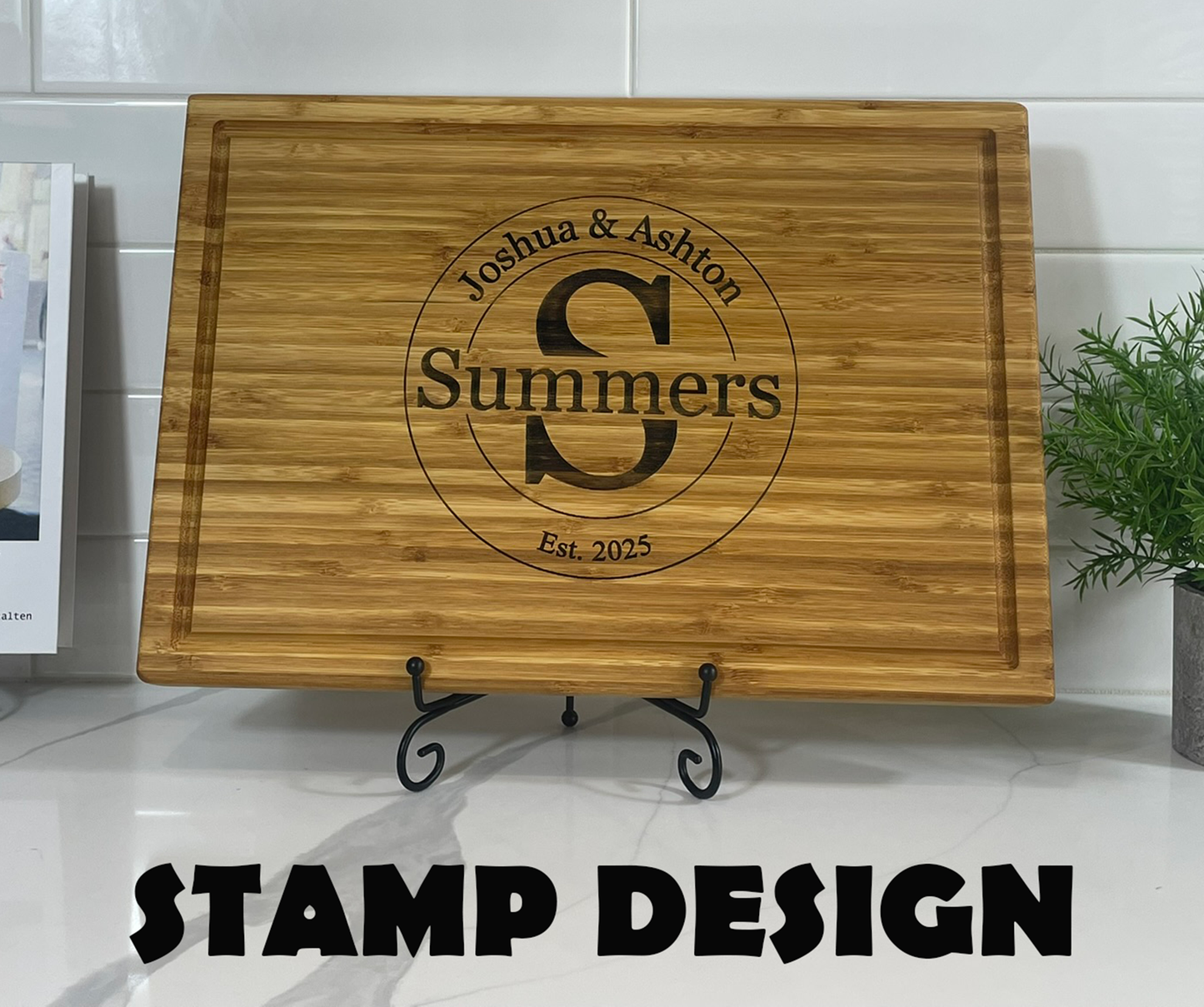Personalized Bamboo Cutting Board - Engraved Cutting Board, Custom Cutting Board, Wedding Gift, Housewarming Gift, Anniversary Gift, Closing Gift P (Copy)
