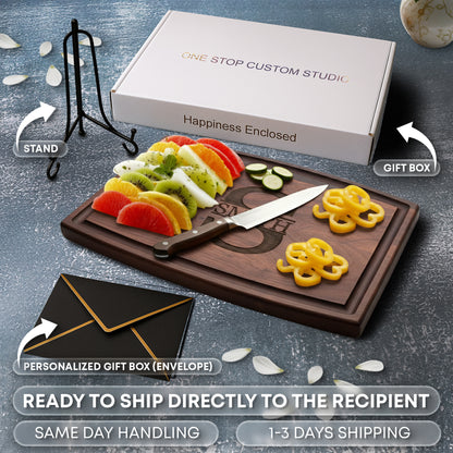 Corporate gift Board,  Closing Gift Cutting Board, Wood Cutting Board, Wedding Present, Personalized Cutting Board, Wedding Gift, Custom Board Mountain (Copy) (Copy)