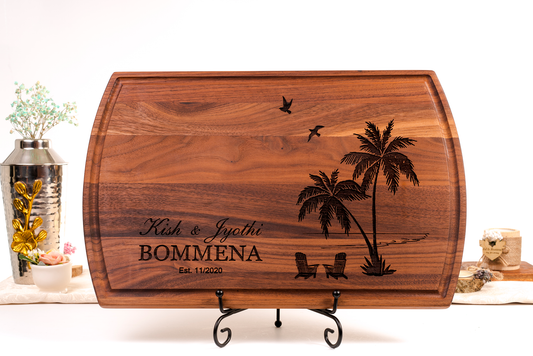 Board,  BEACH hawaii Cutting Board, Wood Cutting Board, Wedding Present, Personalized Cutting Board, Wedding Gift, Custom Board Mountain (Copy) (Copy)