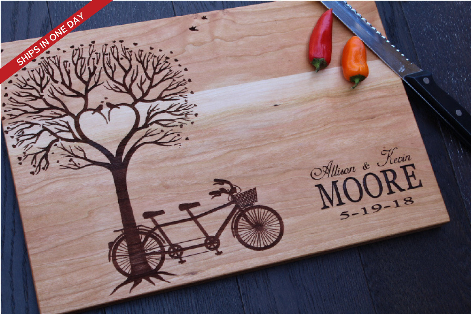 Personalized Cutting Board - Engraved Cutting Board, Custom Cutting Board, Wedding Gift, Housewarming Gift, Anniversary Gift