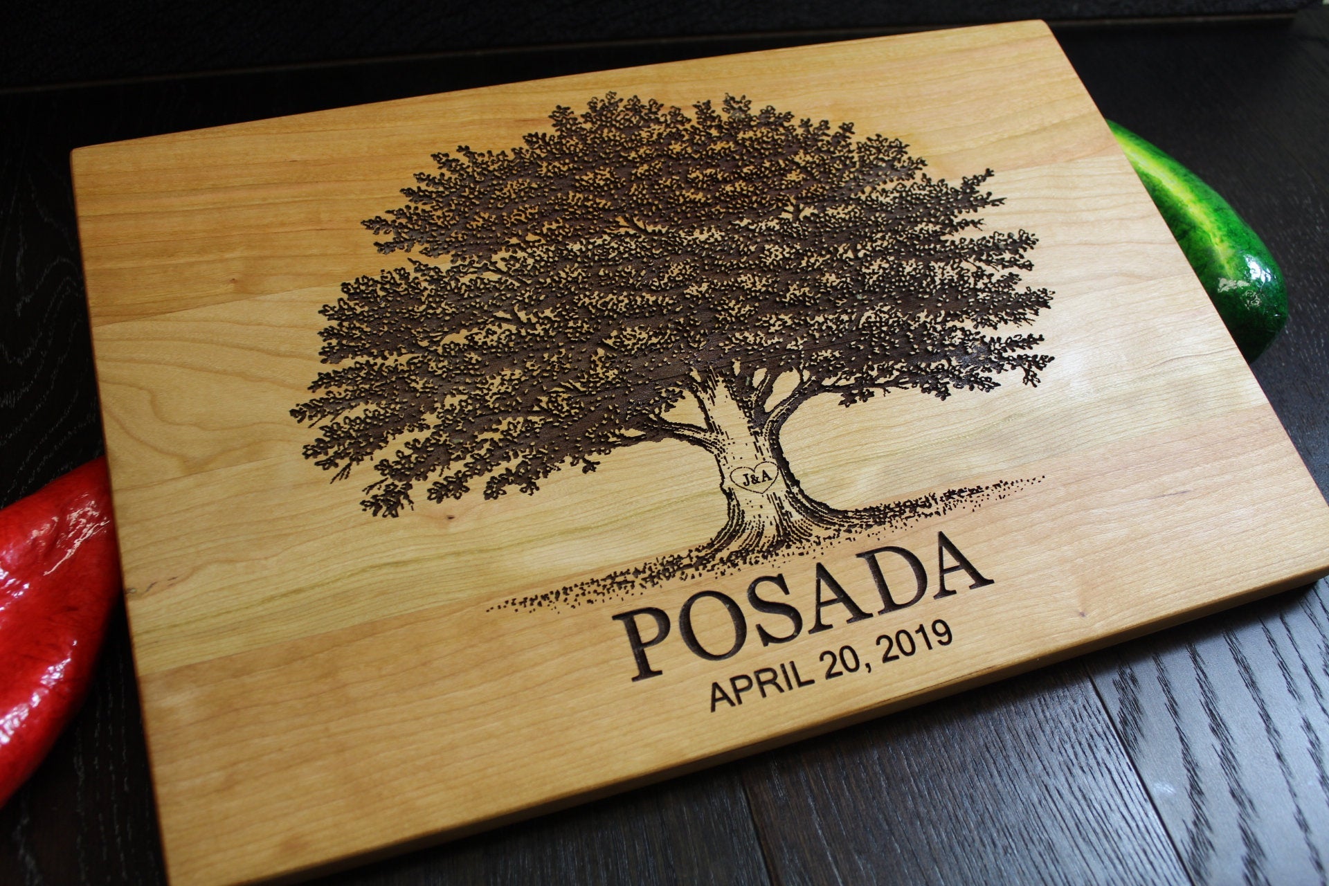 Personalized Cutting Board - Engraved Cutting Board, Custom Cutting Board, Wedding Gift, Closing Gift. Housewarming Gift, Anniversary Gift 2