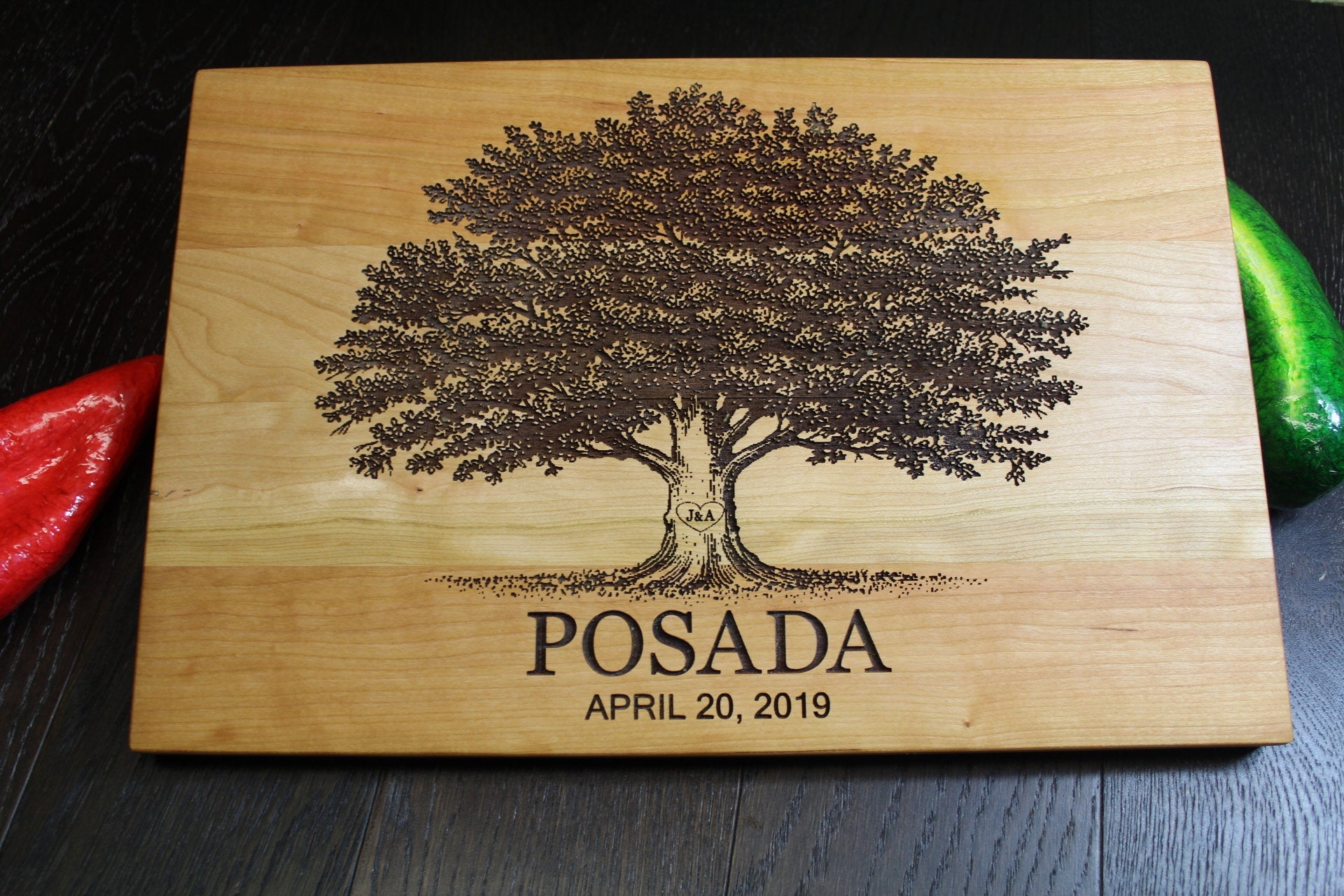 Personalized Cutting Board - Engraved Cutting Board, Custom Cutting Board, Wedding Gift, Closing Gift. Housewarming Gift, Anniversary Gift 2